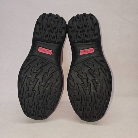 L.L. Bean Women's Pink Polka Dot Slip On Slogger Rubber Clog Duck Boot Size 6.5 - Picture 9 of 12